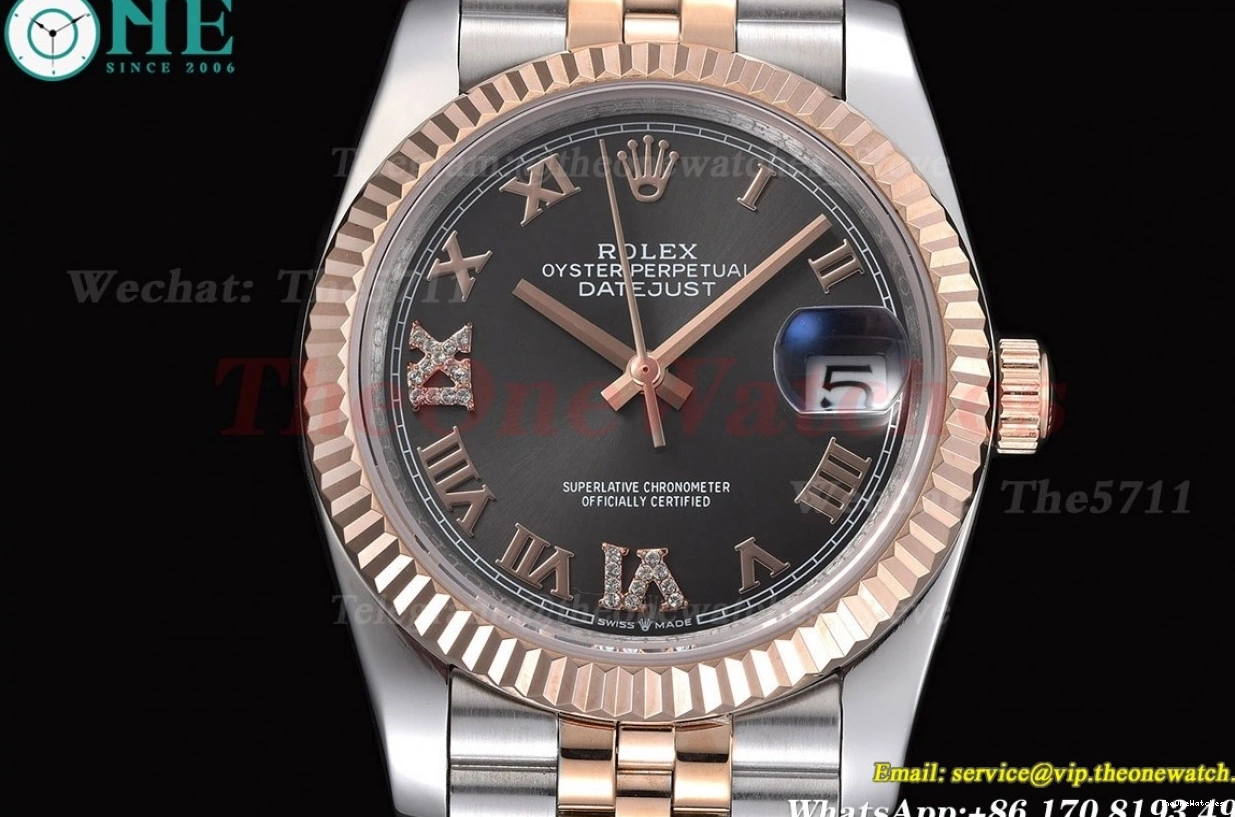 Jub RG GDF MY8215 36mm 126231 Grey Datejust SS Dial 0215